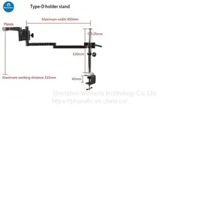 Dual Arm Cantilever Stereo Microscope Tube Holder thumbnail-1