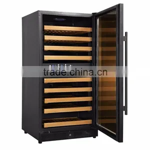 230L Commercial Free Standing Dual Zone LED Inside Touch Panel Wine Bottle Cooler thumbnail-2