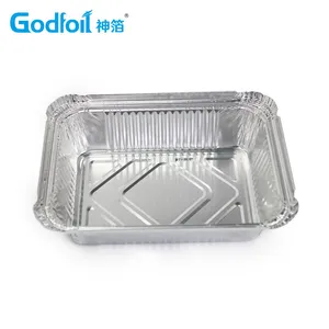 Rectanglar Aluminum Foil Container Wrinkle Wall Container thumbnail-3