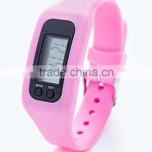 New Arrivals 2016 Fashion Children Silicone Pedometer Wrist Watches thumbnail-5