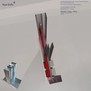 High Sound-insulating 130 Keel, Prefabricated High Sound-insulating 82 Keel for Hotel Partitions, Double-cavity Sound-insulating and Noise-reducing Wall thumbnail-5