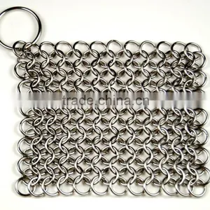 Stainless Steel Chain Mail Scrubber For Cast Iron Cookware thumbnail-1