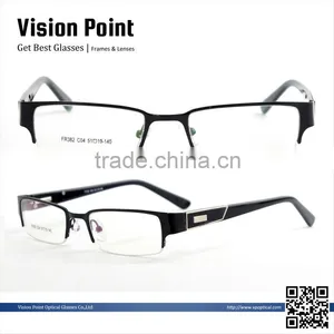 Spring Hinge Semi-rimless New Model Eyewear Frame Glasses thumbnail-1