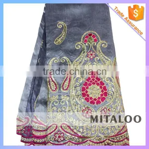 Mitaloo MGP0032 Elegant Style African Raw Silk George Fabric Competitive Price Oem George Fabric thumbnail-5