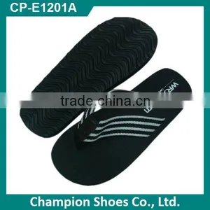 Ladies Wedge Fabric Strap Flip Flops thumbnail-1