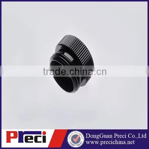 Aluminum Knurled Black Anodized Screw thumbnail-1