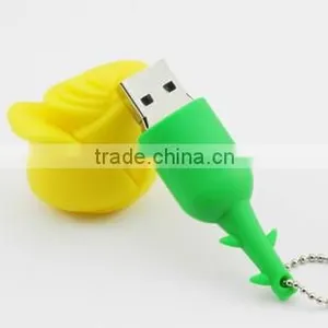 Gift Gadgets Rose Flower USB 2.0 Flash Drive Cartoon Charactor thumbnail-1