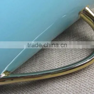 2015 Hot Sell Light Blue Mugs With Gold Colour thumbnail-5