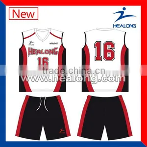 100%polyester Volleyball Wear With Custom Design Jersey thumbnail-1