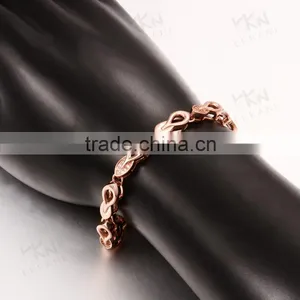 Exquisite Fashion 18k Rose Gold Jewellery Bracelet Hand Chain for Men thumbnail-6