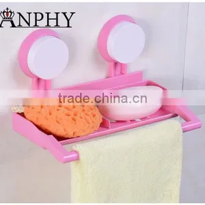 AN614 ANPHY Wall Mounted Plastic Soap,Towel Multifuction Storage Shelf thumbnail-1