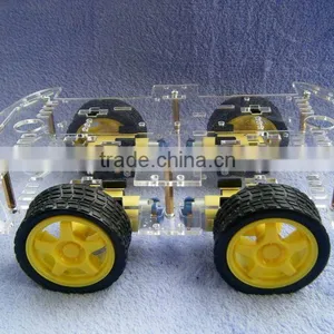 Smart Car Chassis 4WD 4 Wheel Drive Motor With Full Magnetic Encoder Tachometer thumbnail-2
