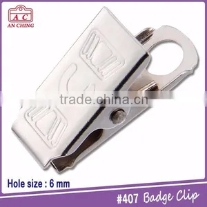 Metal Bulldog Clip for Badge Holder With Customized Hole Size thumbnail-1