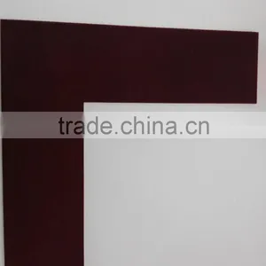 Samples of 9.5*9.5" Acid-Free Bark Cherry Color Matboard of SUEDE SERIES thumbnail-1