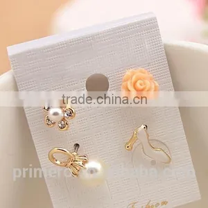 New Sexy Flowers Heels Shoe Asymmetric Earrings Women 18K Gold Plated thumbnail-5