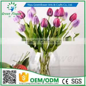 2016 Wholesale 20" Latex PU Artificial Flowers Real Touch Bouquet For Wedding Bridal Decor Display Flower thumbnail-4