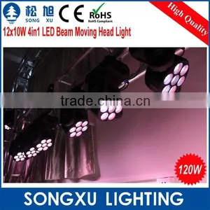 12*10w Moving Beam Head Rgbw 4in1 Performance Led School Stage Lighting for Show Acting thumbnail-5