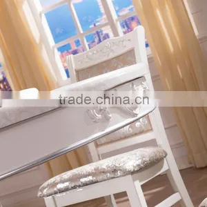 Vintage French Dining Room Fruniture Table Chairs Set thumbnail-3