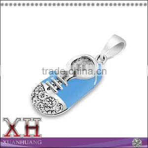 China Wholesale 925 Silver Baby Shoe Pendant thumbnail-2