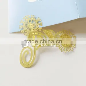 Custom Metal Etched Bookmark Manufacture With Hook thumbnail-1
