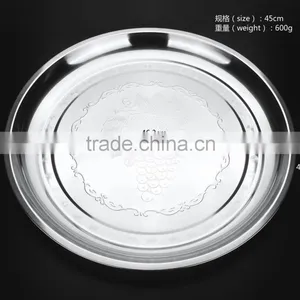 Wholesale New China Tableware Stainless Steel Steak Plate thumbnail-2