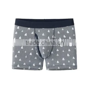 Good Quality Cotton Elastane Basic Printing Man Boxer Shorts thumbnail-1