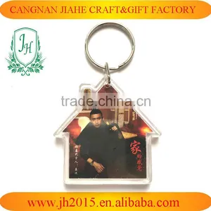 Shoes Shape China Factory Personlaized Promotional Custom Double Side Printing Acrylic Key Ring thumbnail-2