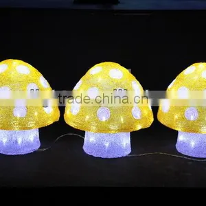 3D LED Christmas Acrylic Mushroom Motif Light thumbnail-1