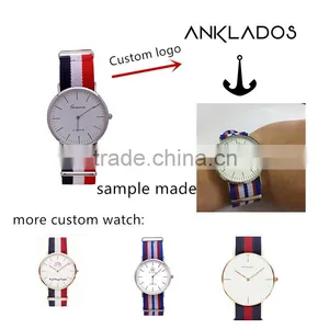 OEM ODM Order Leather Strap Customized Company Logo Fashion Man Wrist Watch Custom thumbnail-5