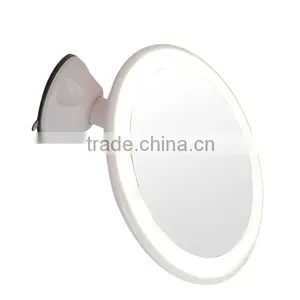 Round 5X Magnification Lighted Makeup Mirror With Suction Cup thumbnail-2
