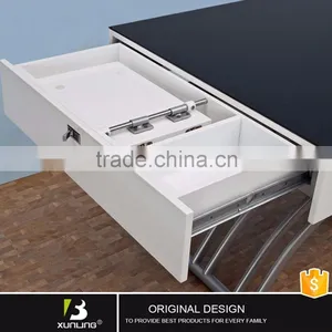 Lift Metal Glass Coffee Table Transformer Mechanism thumbnail-3