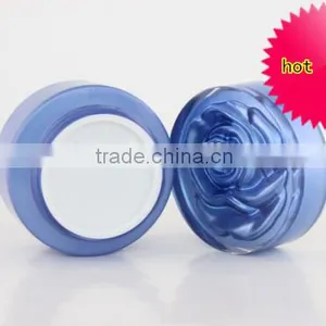 Skin Care Packagings Bottles Blue Glass Cosmetic Pump Bottle Jar With Screw Cap thumbnail-5