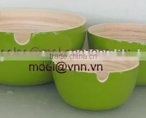 Lacquered Bamboo Bowl thumbnail-1