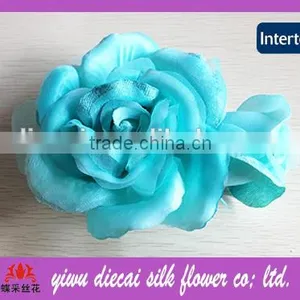 Fashionable Dark Blue High Quality Fabric Fake Flower thumbnail-1