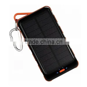2015 Hot Selling CE RoHs Waterproof Solar Power Bank 12000mAh Portable Power Bank thumbnail-1