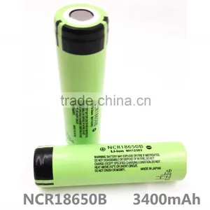 Flashlight Rechargable Battery Panason NCR18650B 3.7V 3400mAh With Protection and Button thumbnail-1