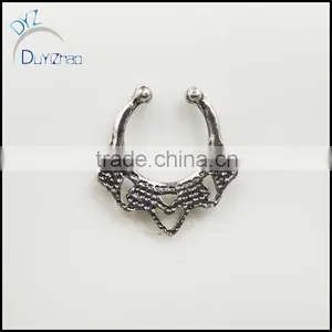 Custom Fashion Nose Ring Septum Piercing Clicker Jewelry Quality Choice thumbnail-3