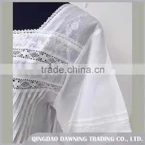 High Quality White Cotton Sleepwear Nightgown thumbnail-3