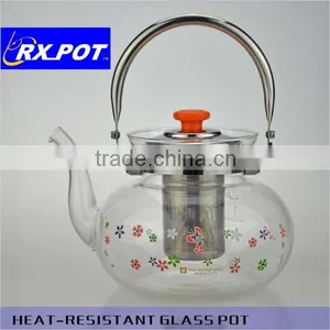 Hot Selling Useful Gift Hand Blown Heat Resistant Borosilicate Glass Coffee Pot 1300J/1600J/2200J thumbnail-2