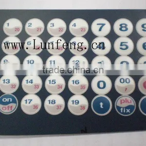 Embossed Membrane Keypad With Transparent Window thumbnail-1