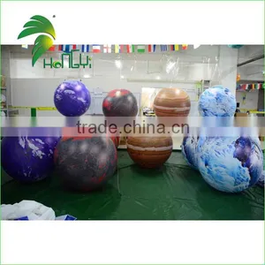 Promotion Colorful Inflatable Led Advertising Planet Balloon / Inflatable Helium Balloon With Light For Sale thumbnail-2