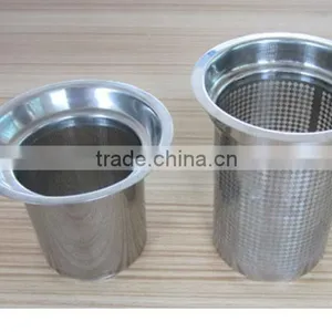 Top Quality Sleek Contemporary Design Etching Stainless Steel Infuser Basket thumbnail-1