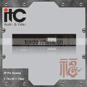 ITC T-7860 Series 500W Internal 24Bit Pro Sound Card IP Based PA Audio Power Amp thumbnail-3