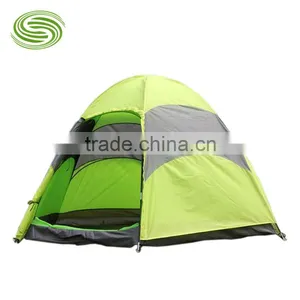 Wholesale or Retail The Mongolian Hexagonal Tent for 4Persons Double Layer Camping Tents With Grenadine Window Shelter Tent thumbnail-1