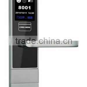 New Design Digital Door Lock LCD Screen Show Room Number Battery Roon Status thumbnail-1