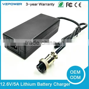 Electric Bike 12V 5A 20AH Lithium Battery Charger Li-ion Lifepo4 E-bike Scooter thumbnail-1