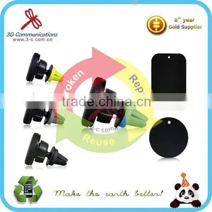 Hot Selling New Magnetic Car Air Vent Phone Holder for Phone Universal and Portable 360 Defree Air Vent Smartphone Mount Holder thumbnail-1