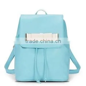 Online Shop China Backpack Candy Color Student Backpack High Quality Leather Backpack thumbnail-1