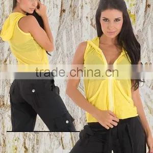 100% Polyester Mesh Womens Hoody Gym Jackets Active Jackets thumbnail-4