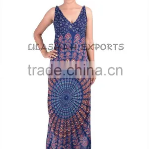 Cotton Designer Maxi Dresses, Long Dresses, Evening Gowns, Cocktail Hot Summer Months, You Can go for Rayon Maxi Dresses thumbnail-1